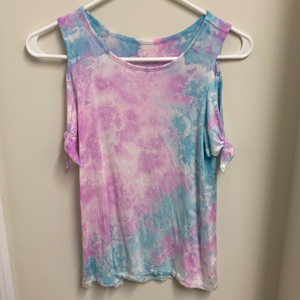 Justice tie dye shirt size 12 EUC